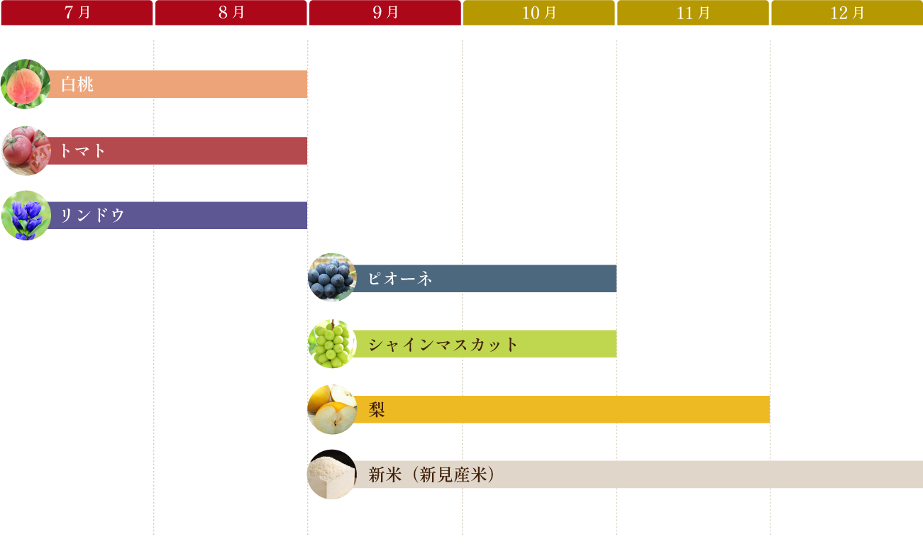 返礼品年間カレンダー