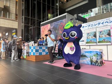 JR大阪駅にておかやまハレいろキャンペーンのPRを実施!