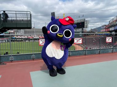 ピオーネや千屋牛串などをPRしたよ~!