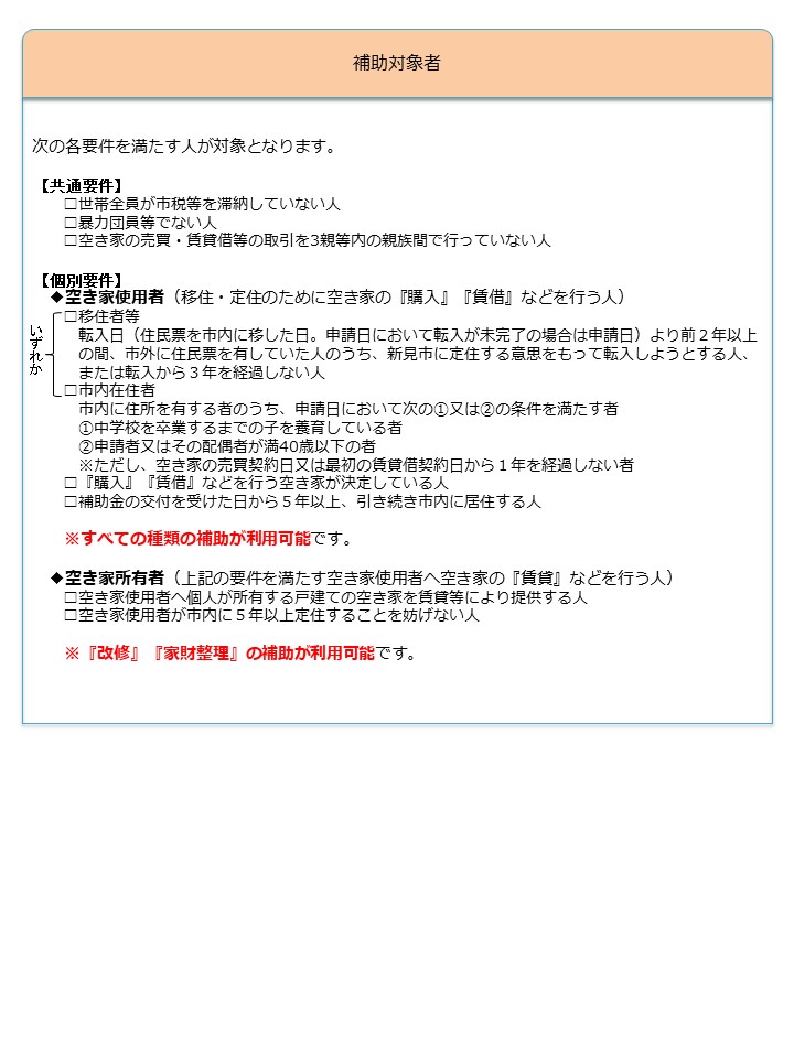 補助対象者