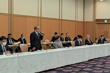令和7年1月岡山県市長会議の様子